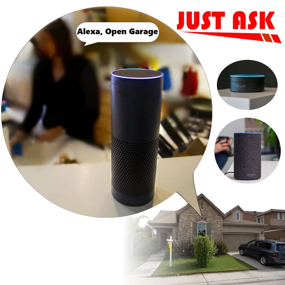 WiFi garage door opener with app control and notifications